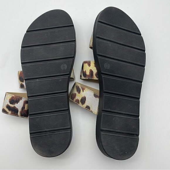 NWT Metallic Platform Leopard Devin Sandals, Sz 6 - Picture 7 of 10